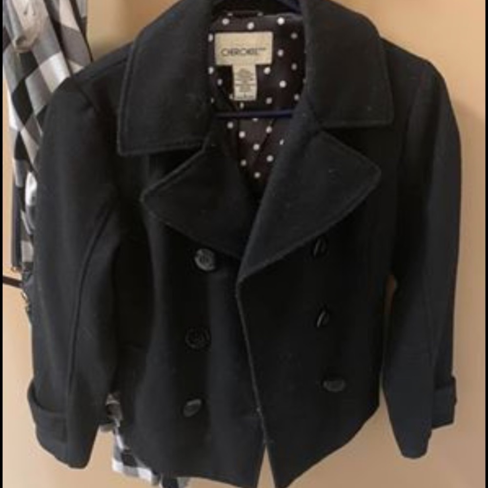 Girls size large pea coat
